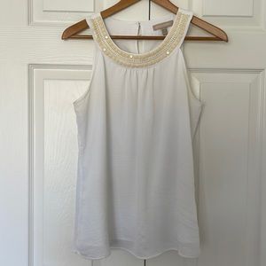 White Banana Republic blouse